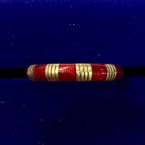 *RARE* Hidalgo red enamel & yellow gold ring
